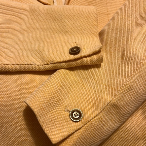 Massimo Dutti One Button Blazer Jacket Womens Yellow Size US 4 - Picture 3 of 7